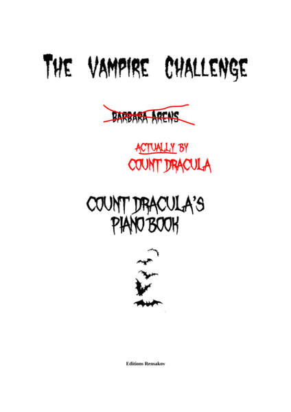 The Vampire Challenge: Count Dracula's Piano Book image number null