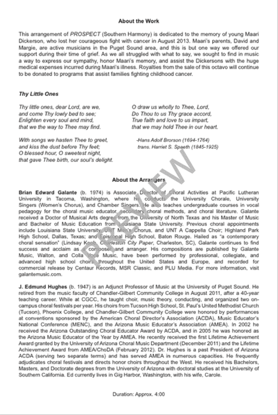 Thy Little Ones (SSA) SSA scores gallery preview page 3