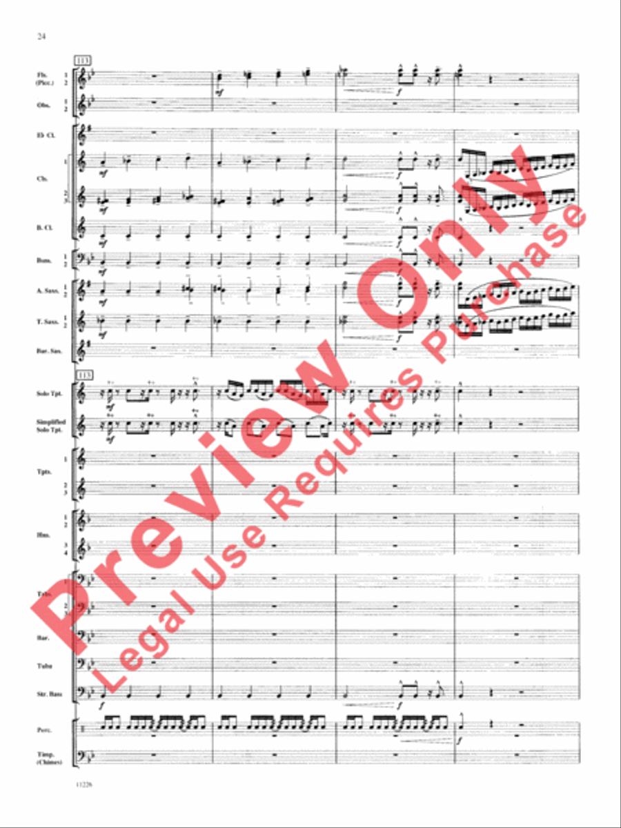 American Jazz Suite American Jazz Suite Concert Band scores gallery preview page 25