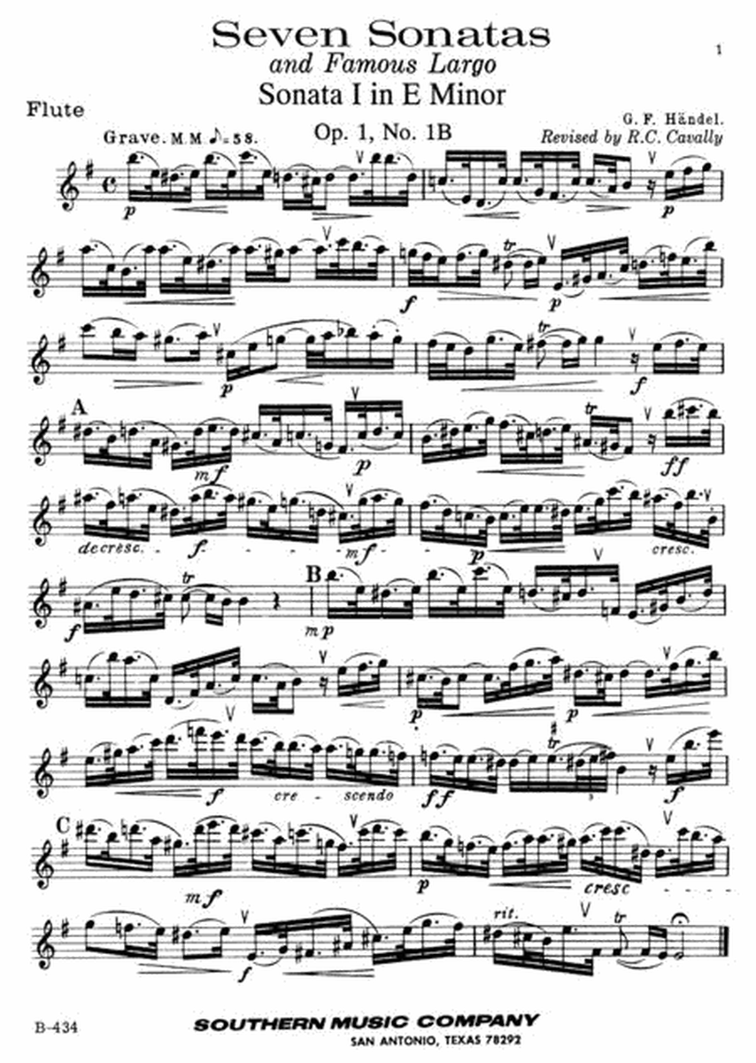 Seven (7) Sonatas and Famous Largo