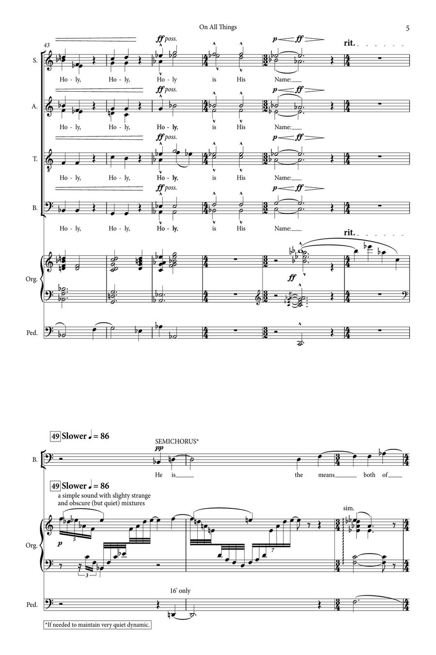 On All Things 4-Part scores gallery preview page 5