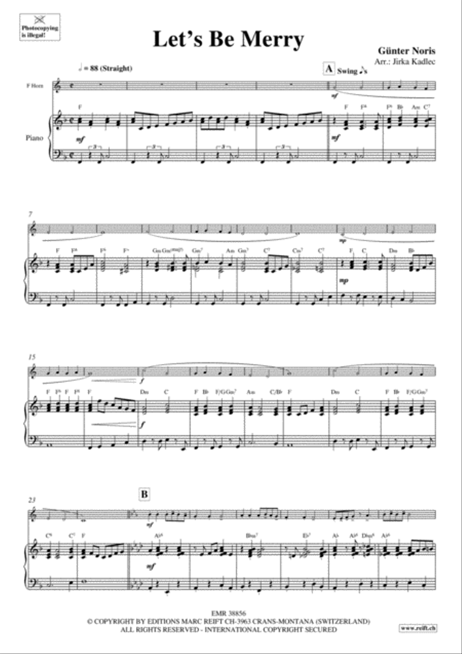 Let's Be Merry Let's Be Merry Horn scores gallery preview page 3