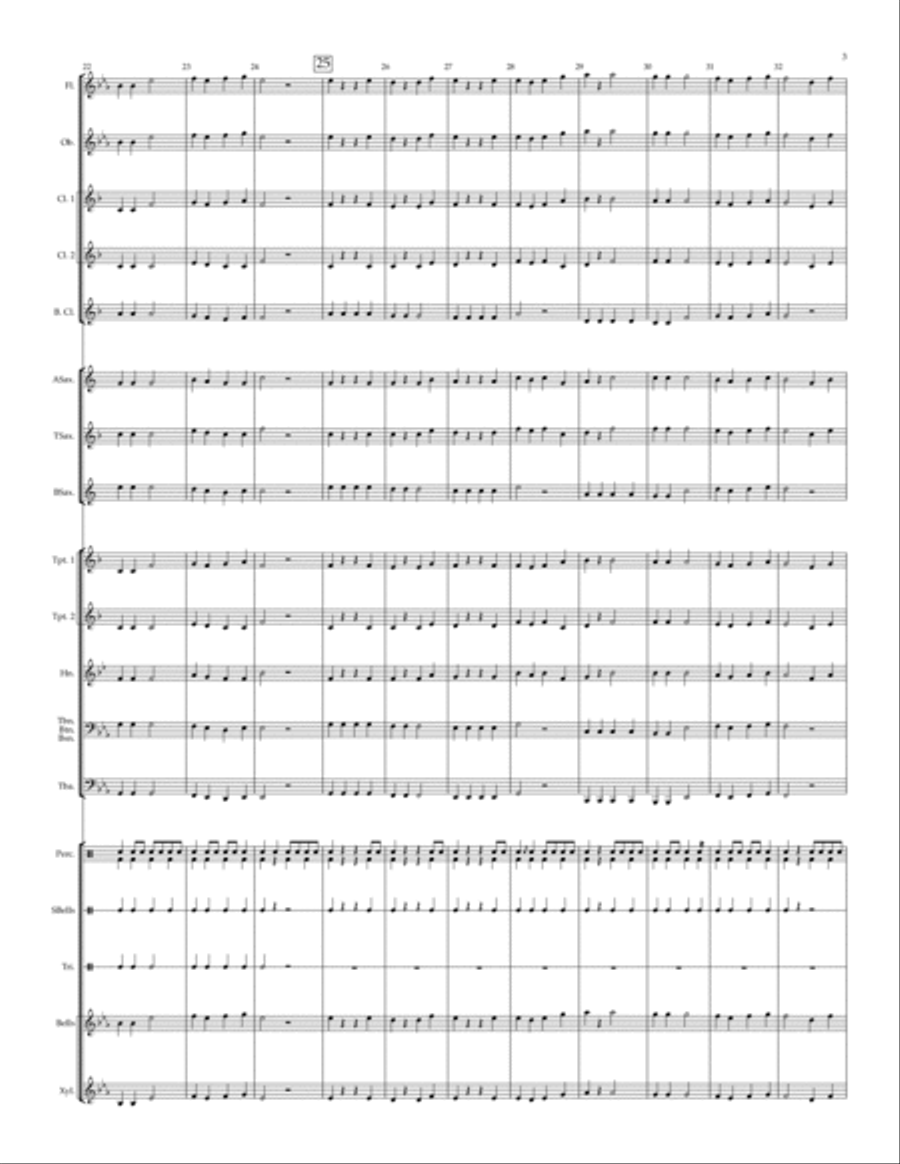 Jolly Old Saint Nicholas - for beginning/young band Concert Band scores gallery preview page 5
