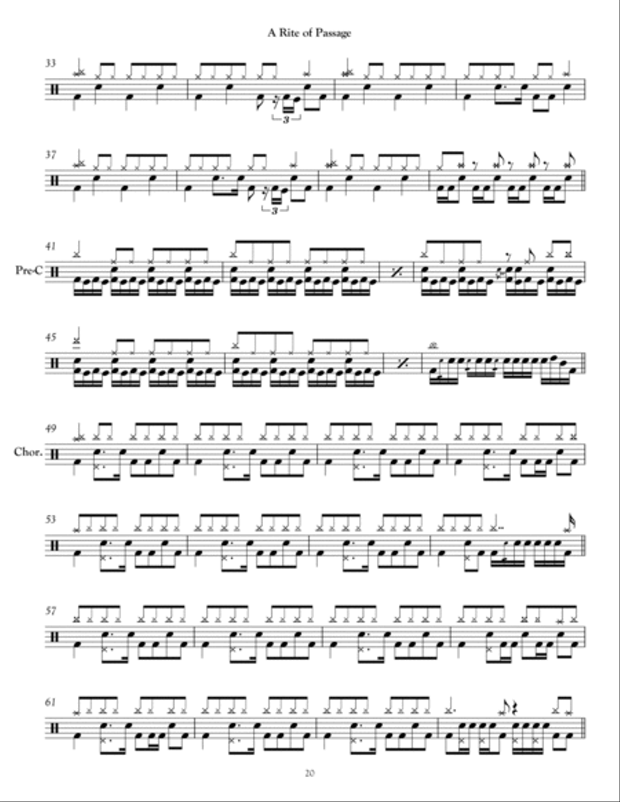 A Rite Of Passage Drum Set scores gallery preview page 2