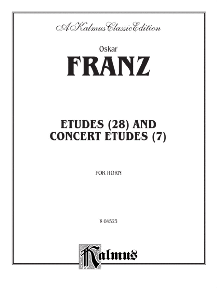 Etudes and Concert Etudes