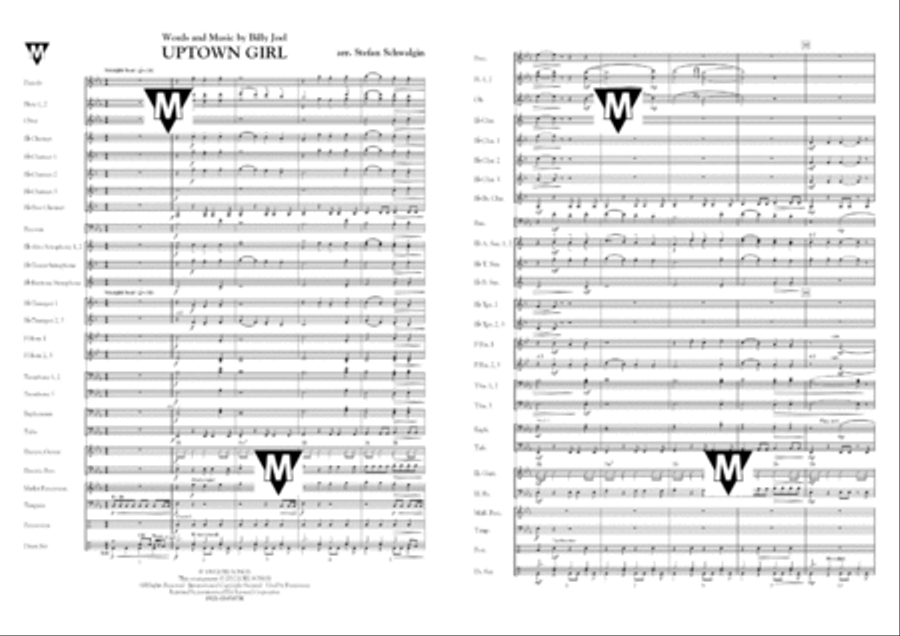 Uptown Girl Concert Band scores gallery preview page 2