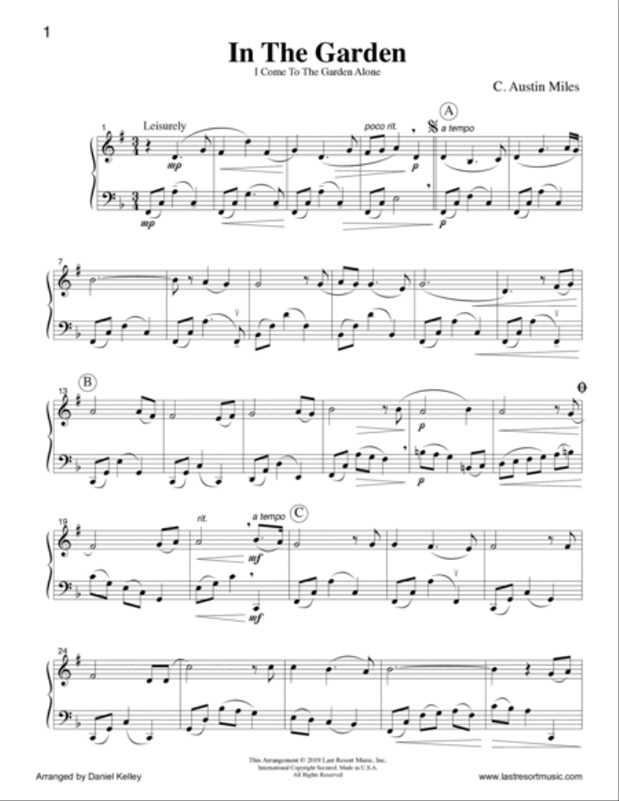 In the Garden for Clarinet & Cello or Bassoon Duet - Music for Two Bassoon scores gallery preview page 2