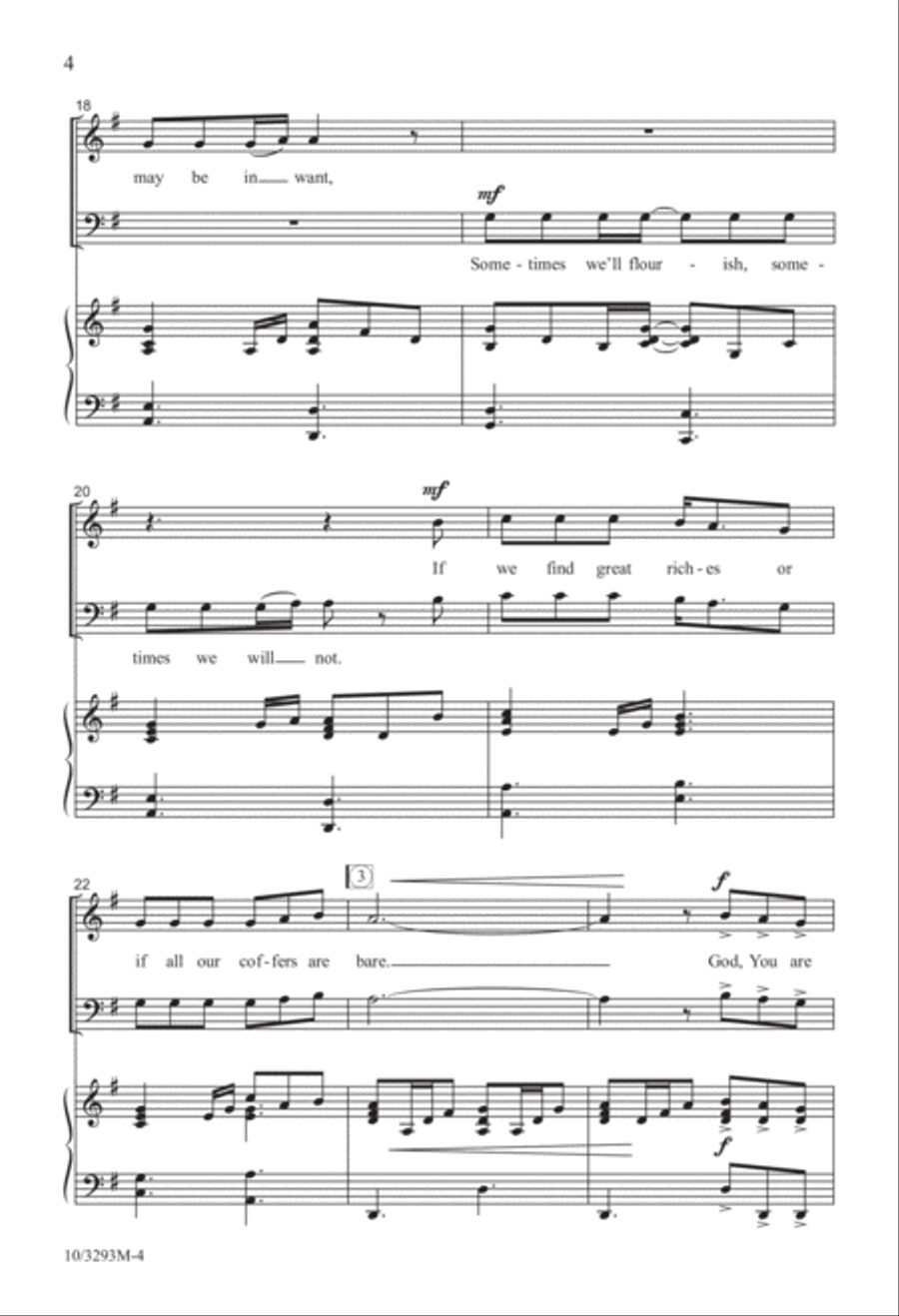 You're Always There 4-Part scores gallery preview page 4