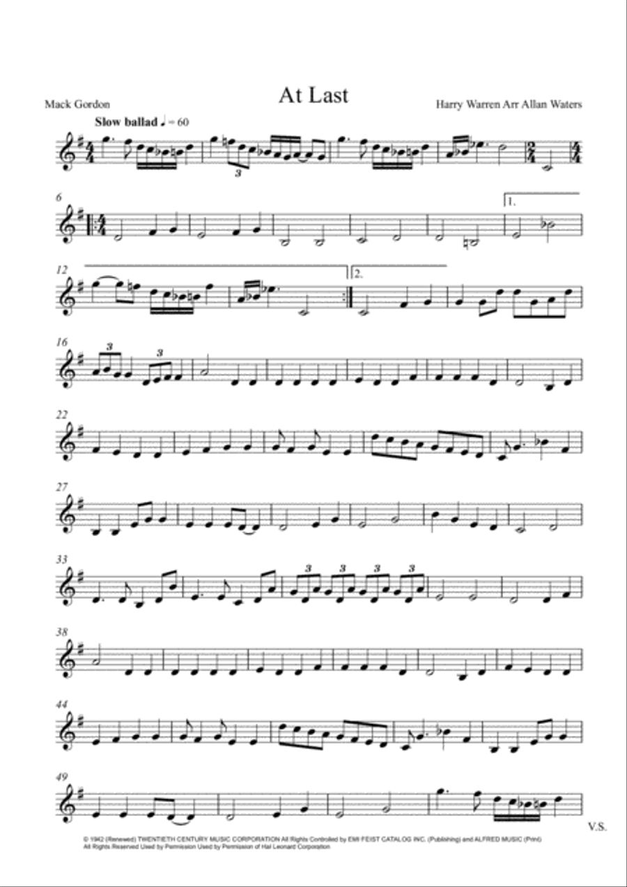 At Last At Last String Quartet scores gallery preview page 6