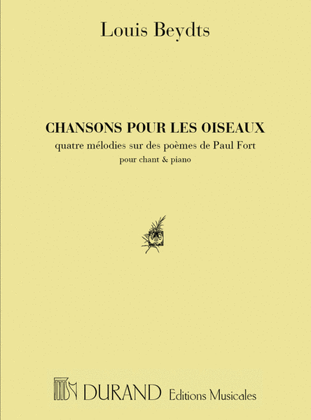 Chans. Pour Les Oiseaux Voix Elevee-Piano (P.Fort