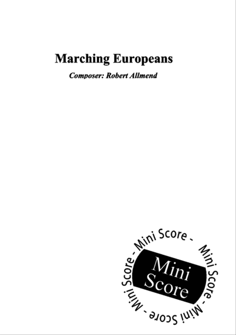 Marching Europeans Concert Band scores gallery preview page 3