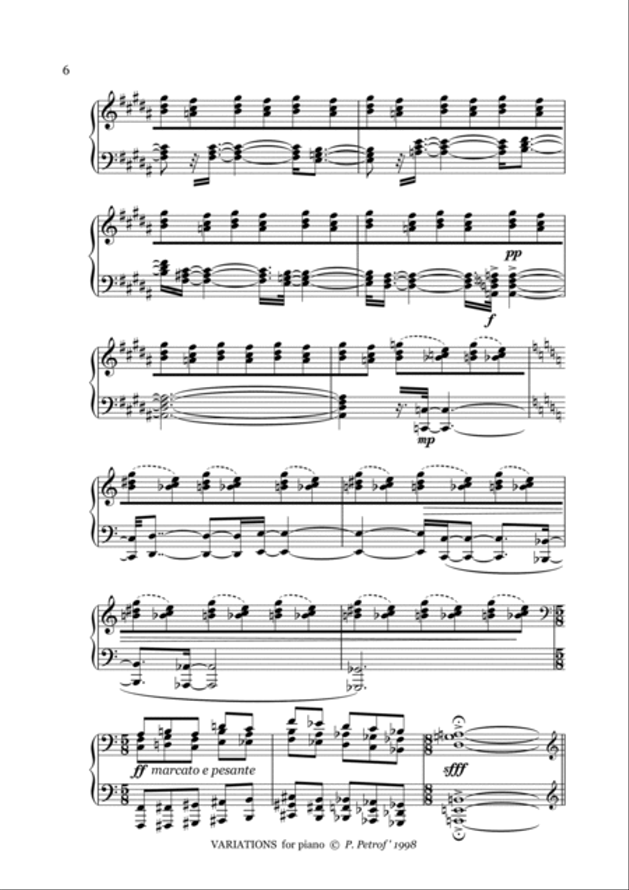 Variations for piano Piano Method scores gallery preview page 6