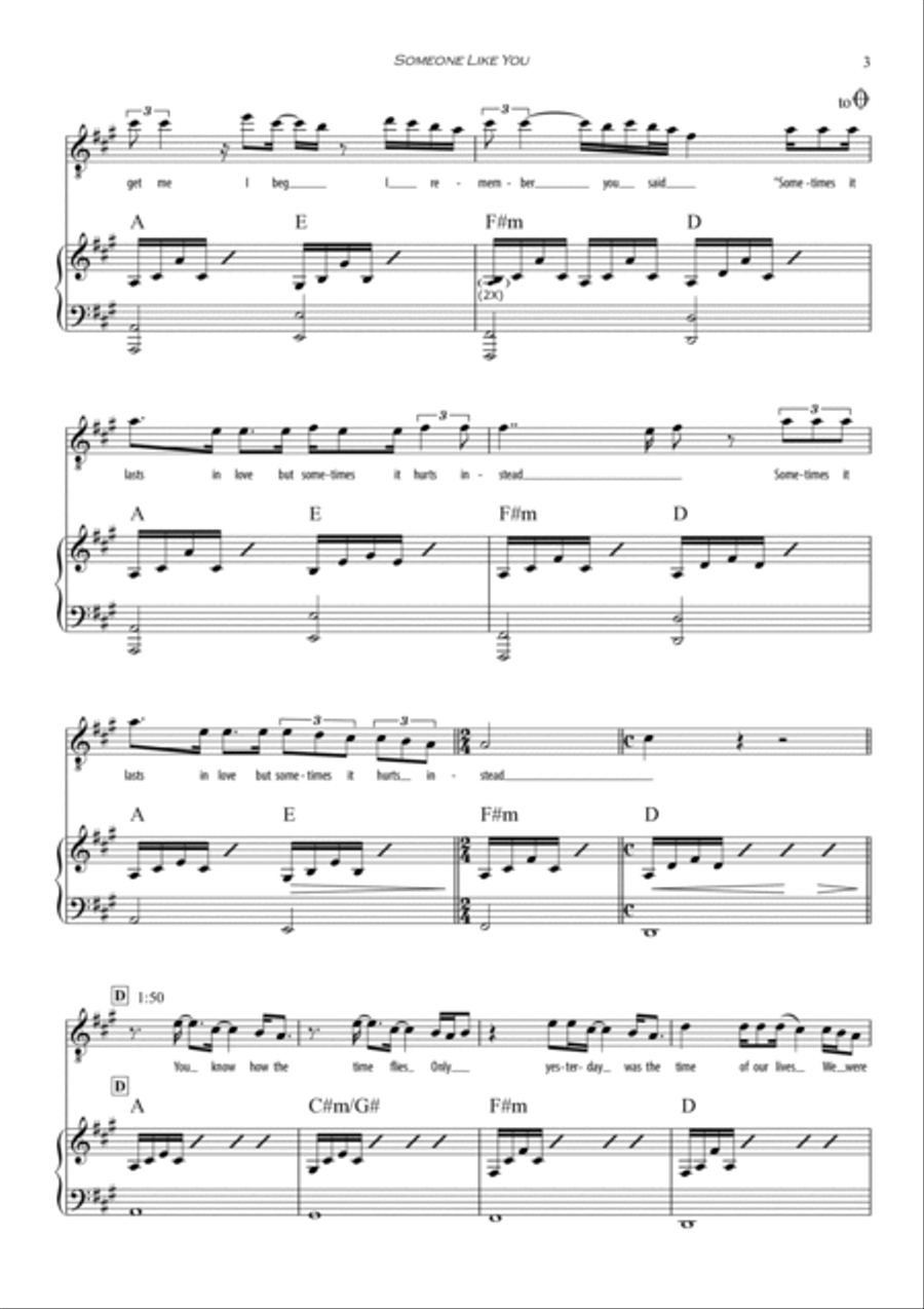 Someone Like You Someone Like You Voice scores gallery preview page 3