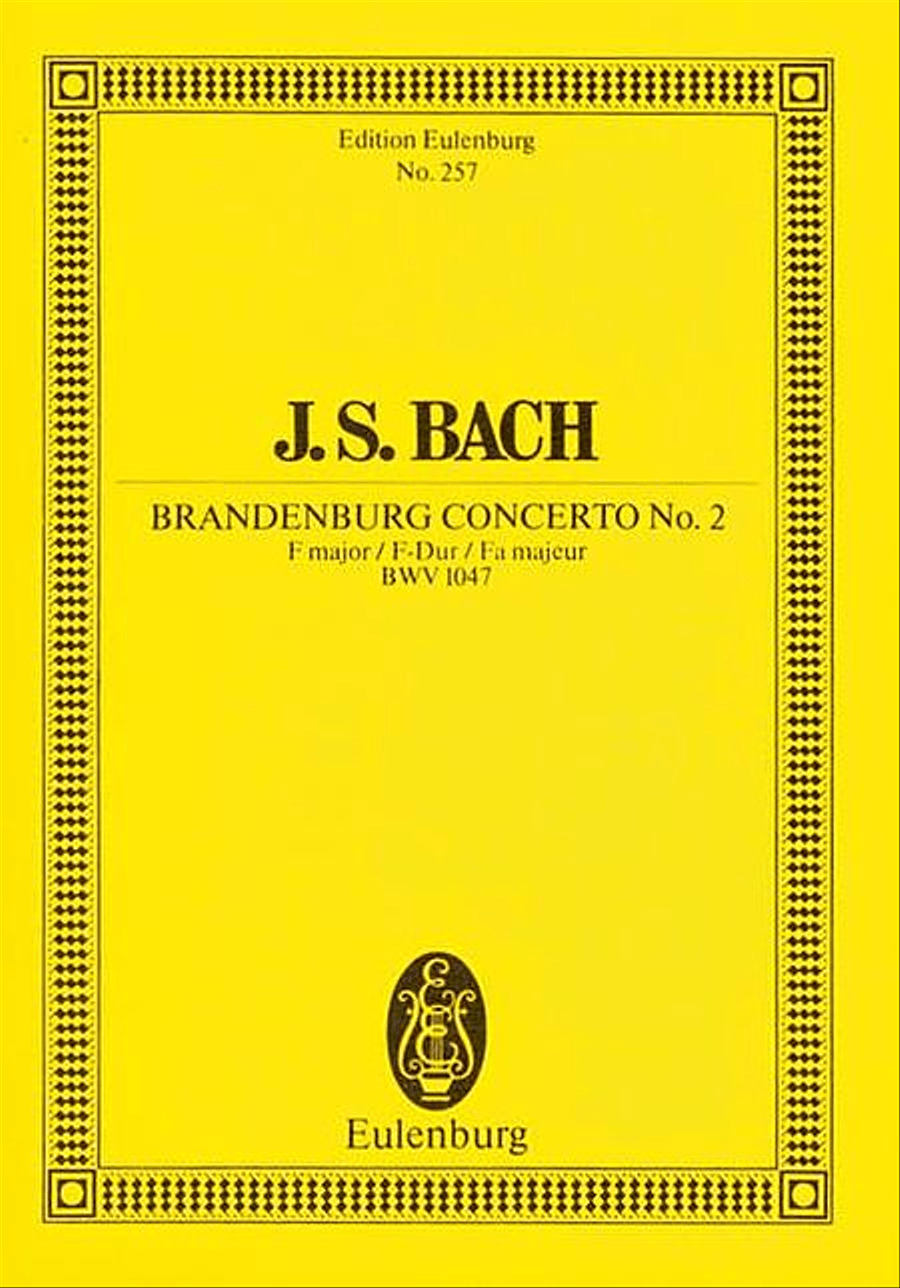 Brandenburg Concerto No. 2 in F Major, BWV 1047 Orchestra scores gallery preview page 1