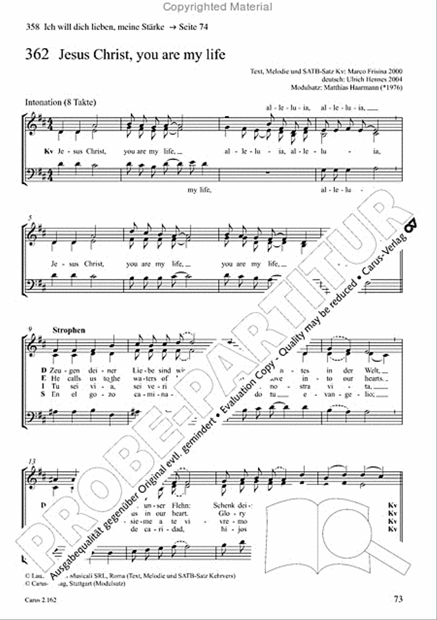 Chorbuch Gotteslob SAM 3-Part scores gallery preview page 74