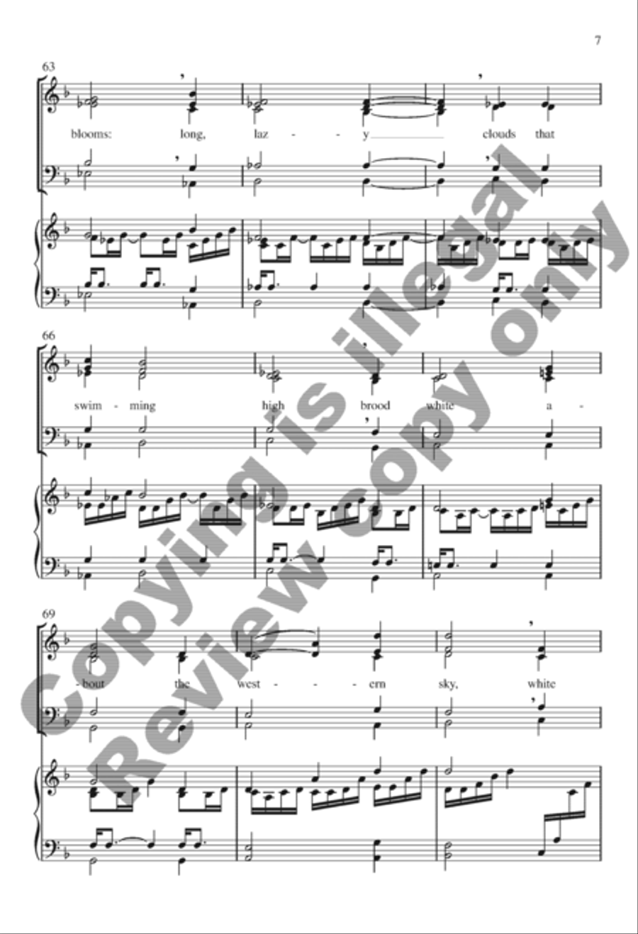 White moons White moons SSATB scores gallery preview page 7