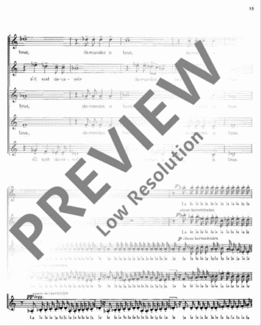 Drei französische Chöre Drei französische Chöre Mixed Choir scores gallery preview page 16