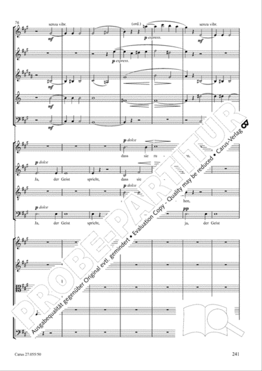 Ein Deutsches Requiem (German Requiem) 4-Part scores gallery preview page 248