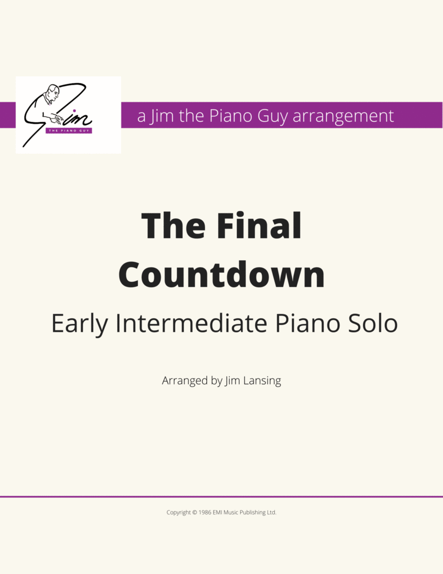 Final Countdown Piano Method scores gallery preview page 1