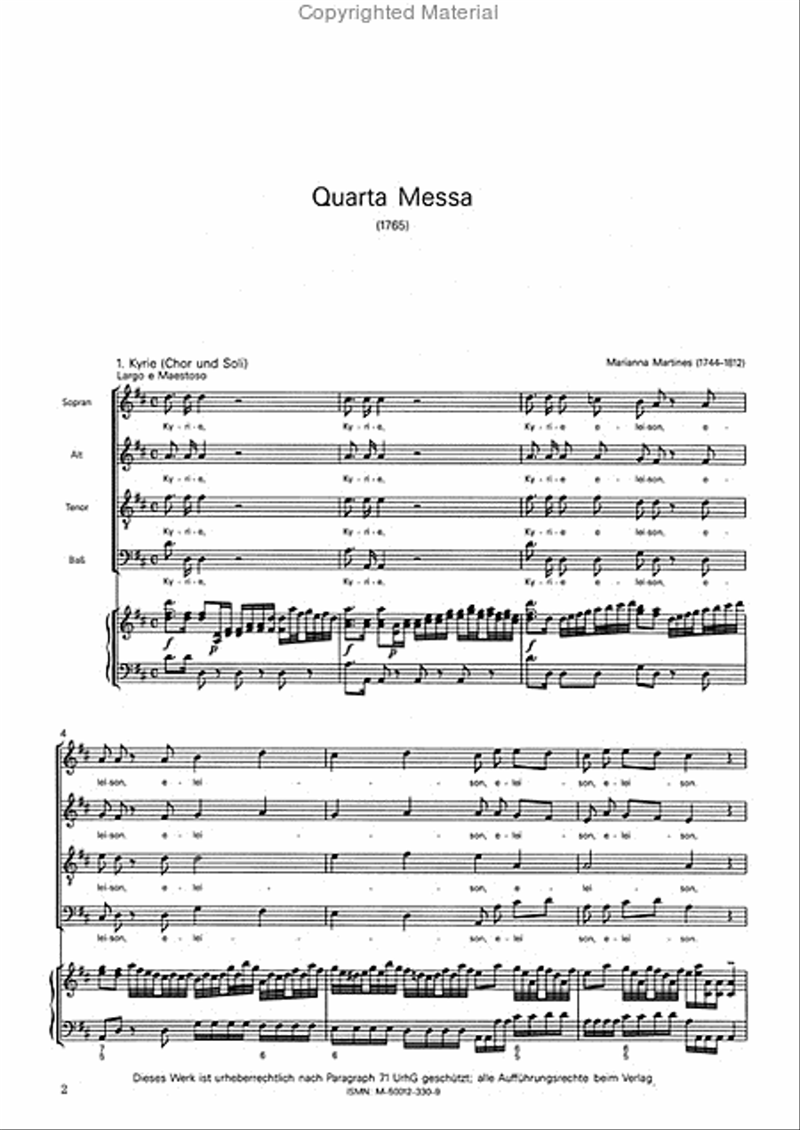 Quarta Messa Quarta Messa Choir scores gallery preview page 2