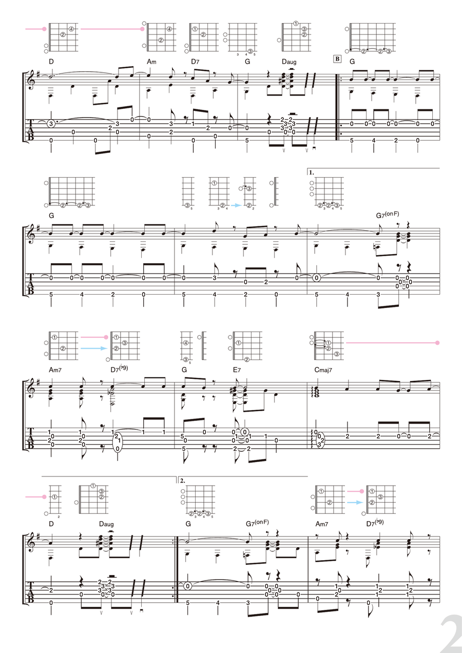 Jingle Bells Jingle Bells Guitar Solo scores gallery preview page 2