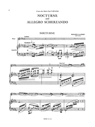Gaubert: Nocturne and Allegro Scherzando