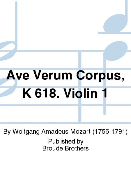 Ave Verum Corpus Violin 1