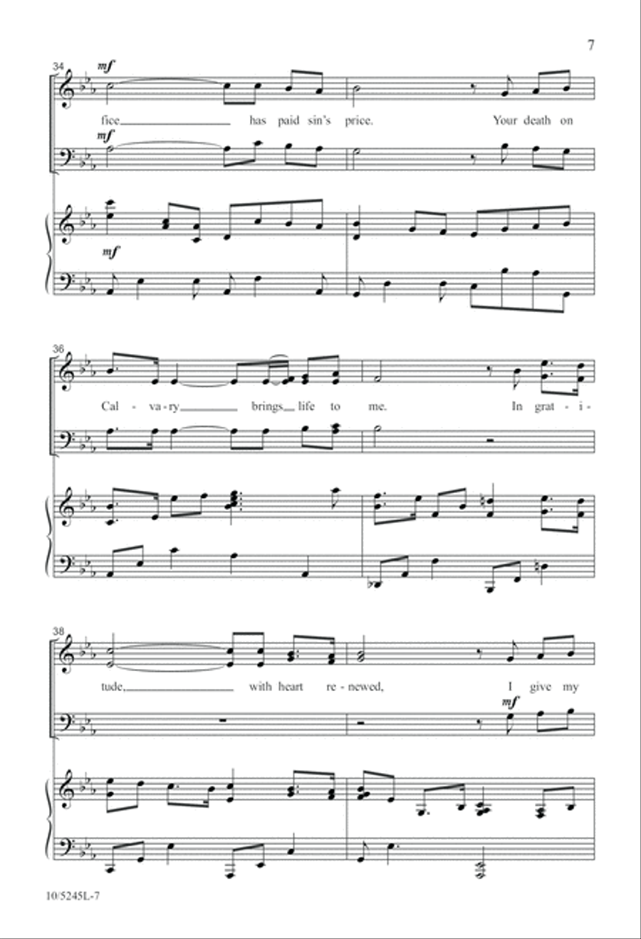 I Will Follow You 4-Part scores gallery preview page 7