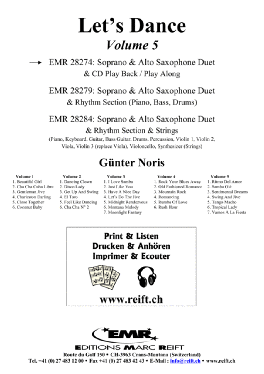 Let's Dance Volume 5 Woodwind Ensemble scores gallery preview page 2