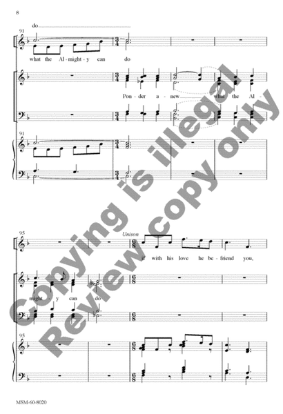 Praise to the Lord, the Almighty (Choral Score) image number null