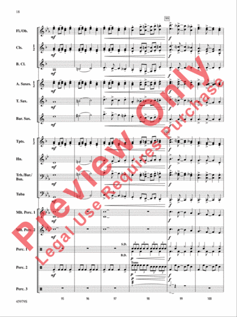 Ring, Ring, Ring! Concert Band scores gallery preview page 19