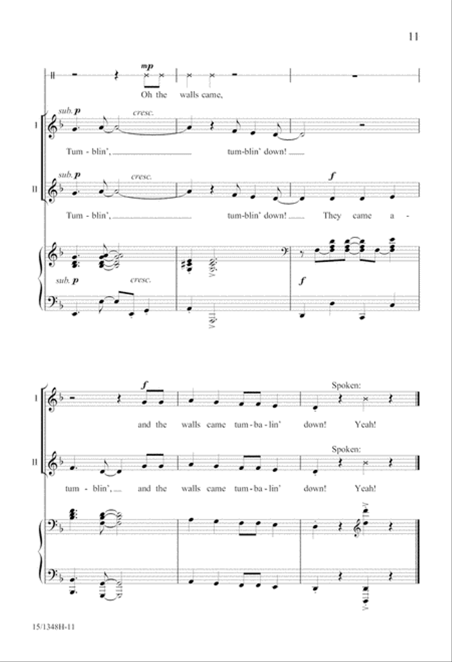Joshua Fit the Battle of Jericho 2-Part scores gallery preview page 11