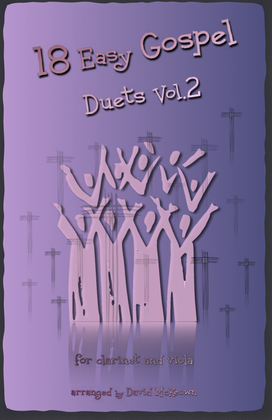 Book cover for 18 Easy Gospel Duets Vol.2 for Clarinet and Viola