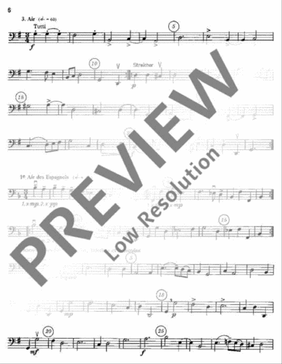Le Bourgeois Gentilhomme Double Bass scores gallery preview page 7