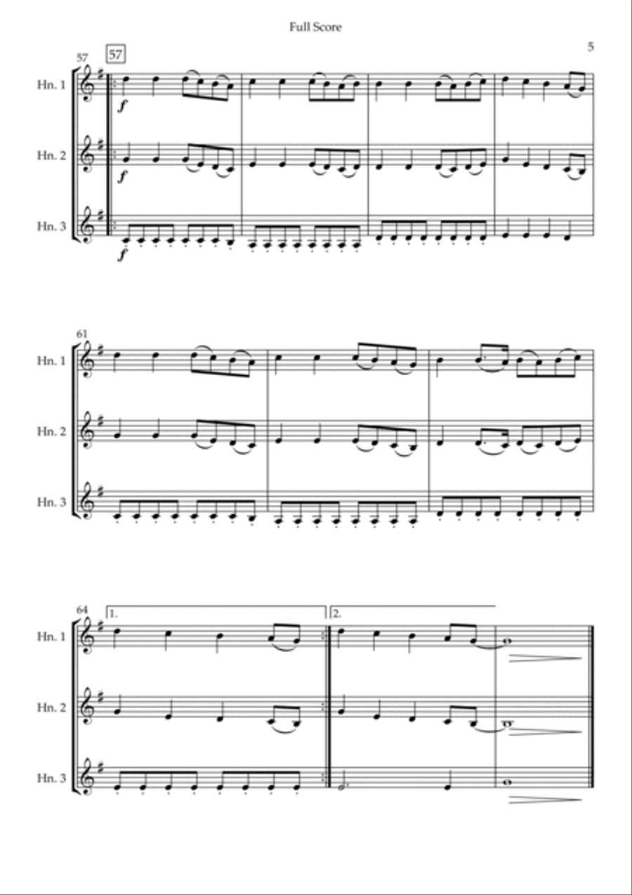 Build My Life Horn scores gallery preview page 5
