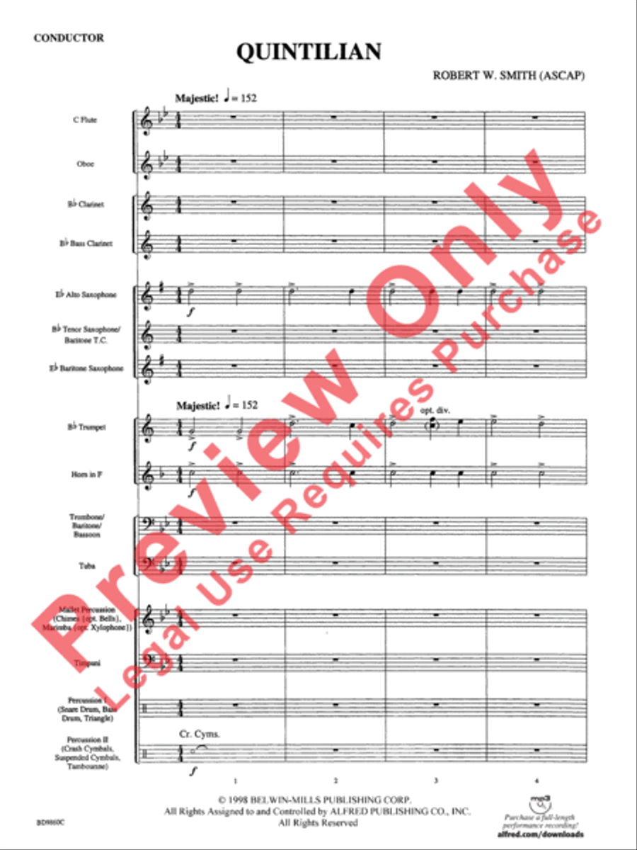 Quintilian Quintilian Concert Band scores gallery preview page 3