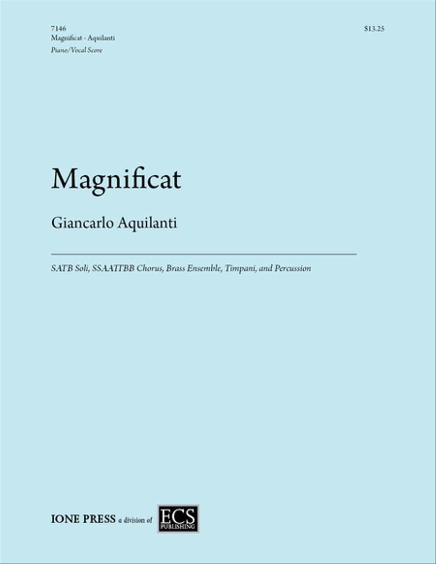 Magnificat Magnificat 4-Part scores gallery preview page 1
