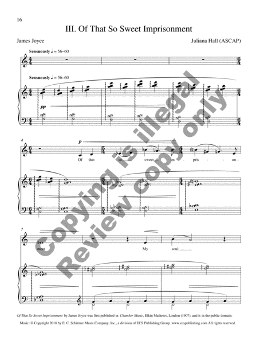 Of That So Sweet Imprisonment Voice Solo scores gallery preview page 9