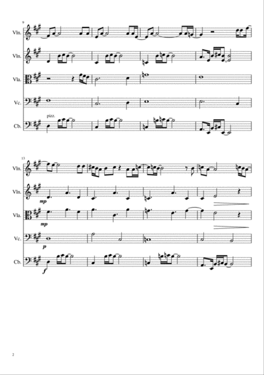 Shame In You Shame In You String Quartet scores gallery preview page 2