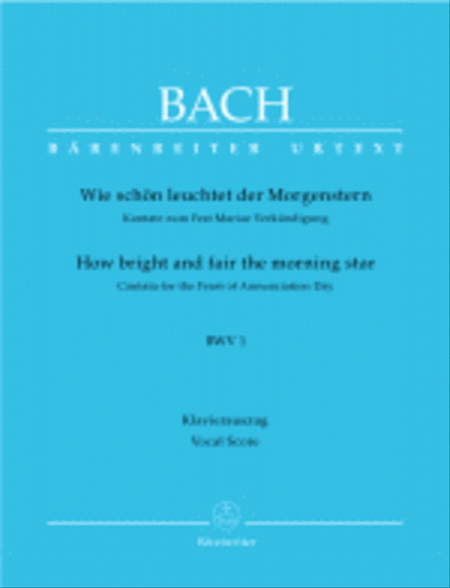 Wie schon leuchtet der Morgenstern BWV 1 English Horn scores gallery preview page 1