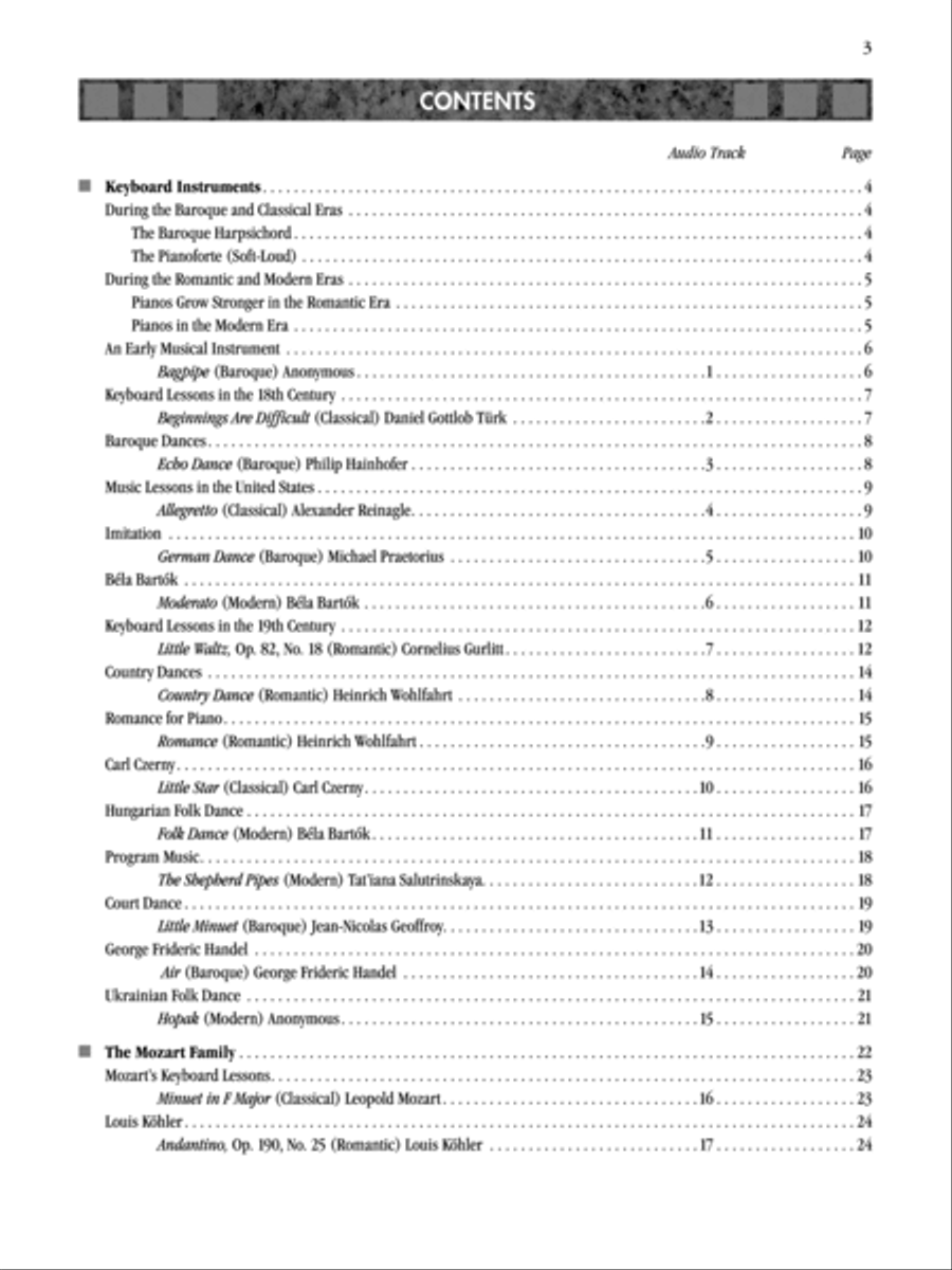 Exploring Piano Classics Repertoire Easy Piano scores gallery preview page 2