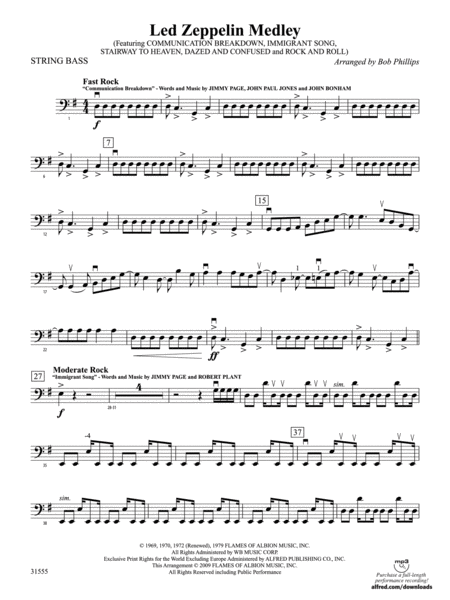 Led Zeppelin Medley: String Bass