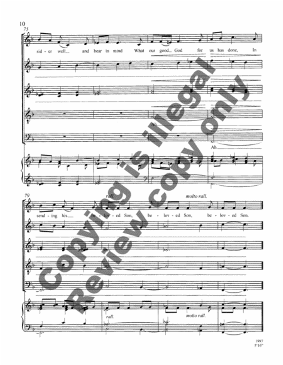Wexford Carol Wexford Carol 4-Part scores gallery preview page 6