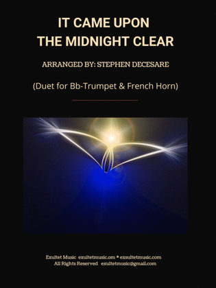 Book cover for It Came Upon The Midnight Clear (Duet for Bb-Trumpet and French Horn)