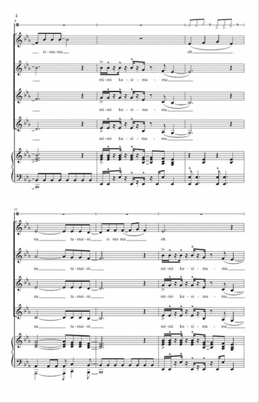 Kusimama Kusimama SSA scores gallery preview page 5