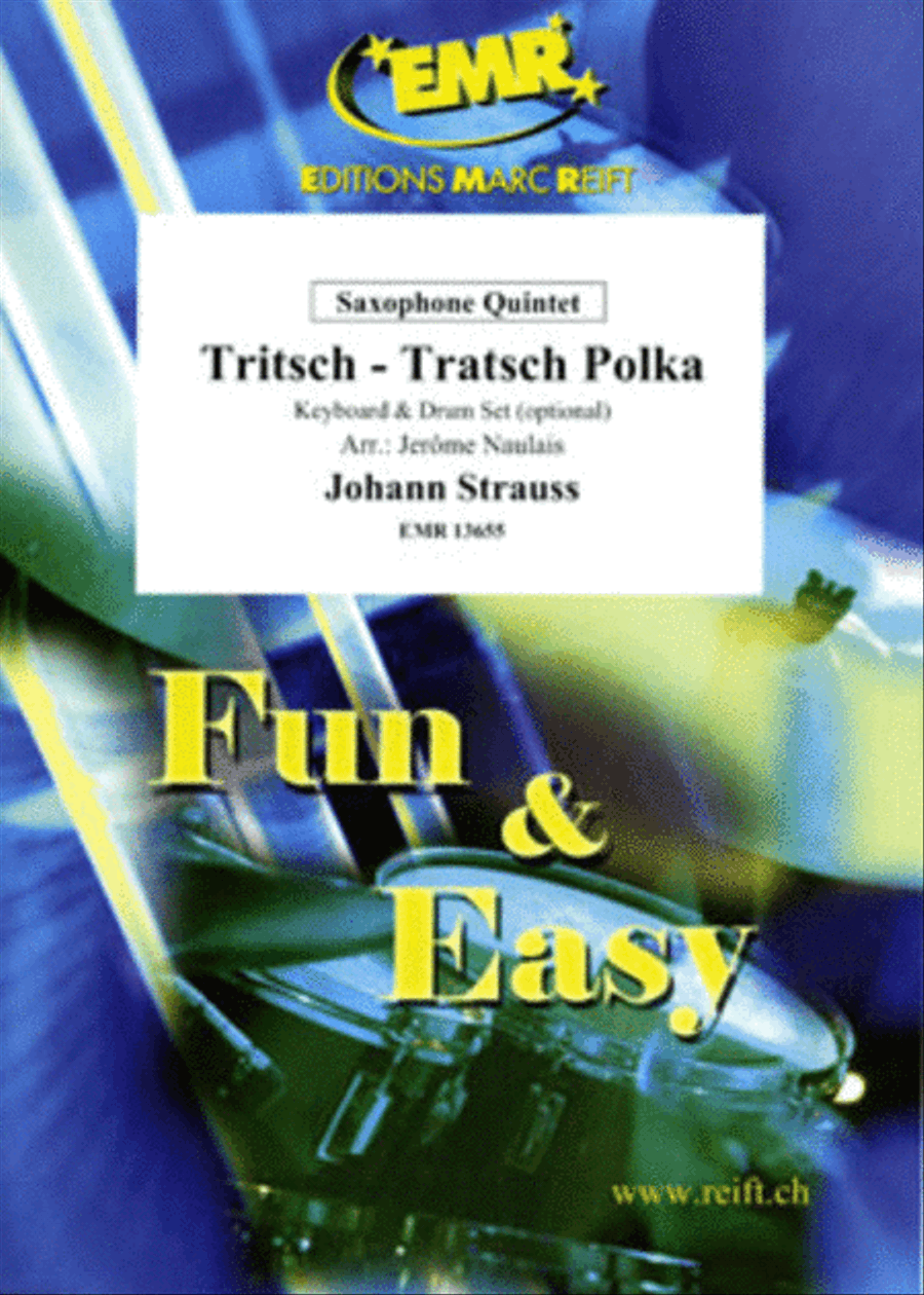 Tritsch-Tratsch Polka Saxophone Quintet scores gallery preview page 1
