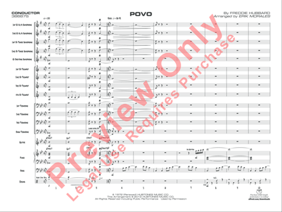 Povo Povo Jazz Ensemble scores gallery preview page 4