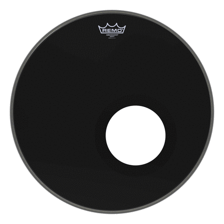 Bass, Ambassador, Ebony, 18“ Diameter, 5” Black Dynamo Installed