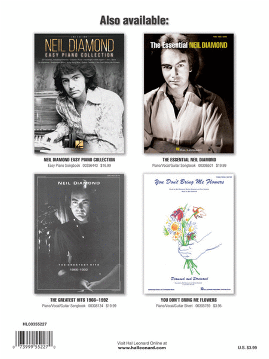 Sweet Caroline Piano, Vocal, Guitar scores gallery preview page 3