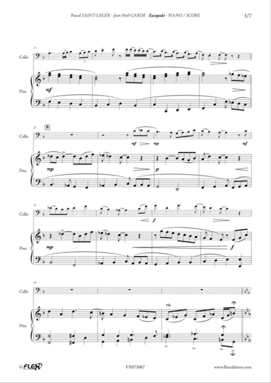 Escapade Escapade Piano Accompaniment scores gallery preview page 3